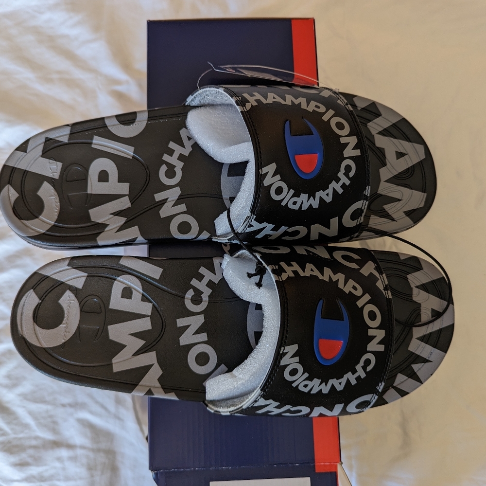 Champion, Slides all over champion swirl, Size 12